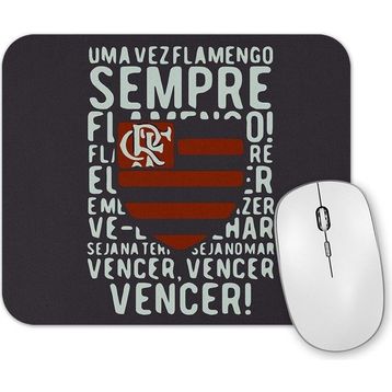 Baskı Dükkanı Sempre Flamengo Cinza Chumbo Mouse Pad