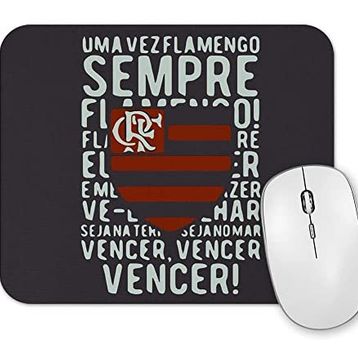 Baskı Dükkanı Sempre Flamengo Cinza Chumbo Mouse Pad