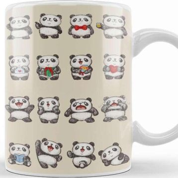 Baskı Dükkanı Sevimli Pandalar Various Feeling Of Panda Kupa