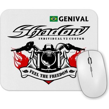 Baskı Dükkanı Shadow Personalizada Genival Branca Mouse Pad