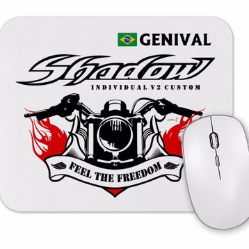Baskı Dükkanı Shadow Personalizada Genival Branca Mouse Pad