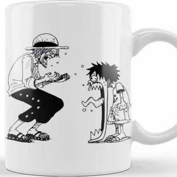 Baskı Dükkanı Shanks Luffy One Piece Funny Kupa