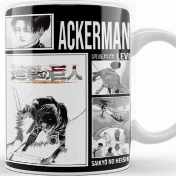 Baskı Dükkanı Shingeki No Kyojin Levi Ackerman Kupa