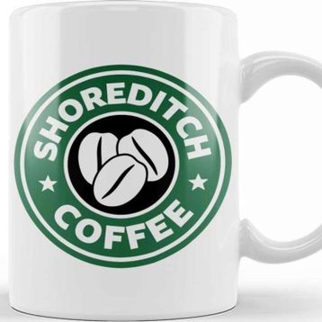 Baskı Dükkanı Shoreditch Coffee Starbucks Kupa