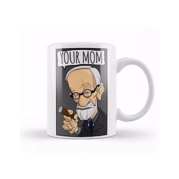 Baskı Dükkanı Sigmund Freud Your Mom Freud Kupa