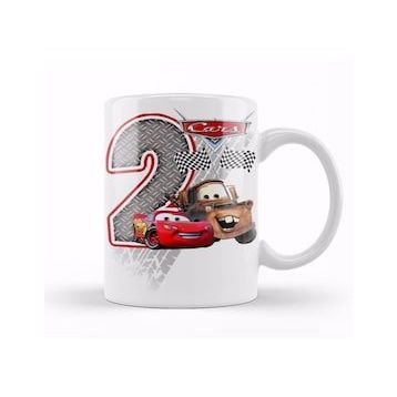 Baskı Dükkanı Şimşek Mcqueen 2 Iki Yaş Hediyesi Kupa
