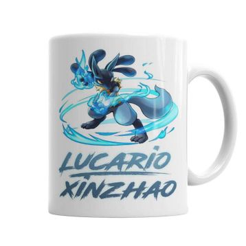Baskı Dükkanı SK1052 Pokemon Go Pikachu Lucario Sihirli Porselen Bardak Kupa