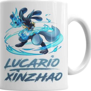 Baskı Dükkanı SK1052 Pokemon Go Pikachu Lucario Sihirli Porselen Bardak Kupa