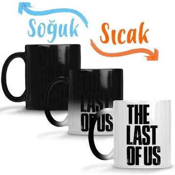 Baskı Dükkanı SK11261 The Last Of Us Logo Sihirli Porselen Bardak Kupa