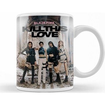 Baskı Dükkanı SK7991 Kill This Love Blackpink Sihirli Porselen Bardak Kupa