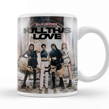 Baskı Dükkanı SK7991 Kill This Love Blackpink Sihirli Porselen Bardak Kupa