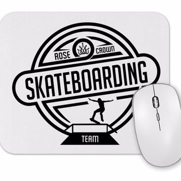 Baskı Dükkanı Sk8 Team Branca Masculina E Feminina Mouse Pad