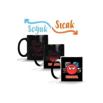 Baskı Dükkanı SK8205 Red Ball 4 The Crew Tazza Sihirli Porselen Bardak Kupa