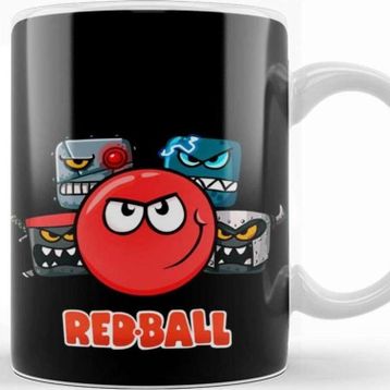 Baskı Dükkanı SK8205 Red Ball 4 The Crew Tazza Sihirli Porselen Bardak Kupa