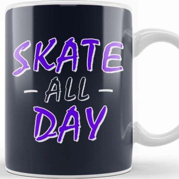Baskı Dükkanı Skate All Day All Day Kupa