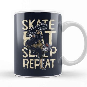Baskı Dükkanı Skate Eat Sleep Repeat Kupa