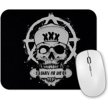 Baskı Dükkanı Skate Skull Mouse Pad