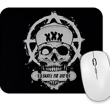 Baskı Dükkanı Skate Skull Mouse Pad