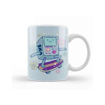 Baskı Dükkanı Skateboard Bmo Adventure Time Kupa