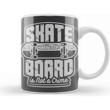Baskı Dükkanı Skateboard Is Not A Crime Kupa