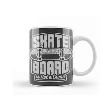 Baskı Dükkanı Skateboard Is Not A Crime Kupa
