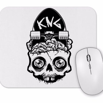 Baskı Dükkanı Skateboard Kuru Kafa Mouse Pad