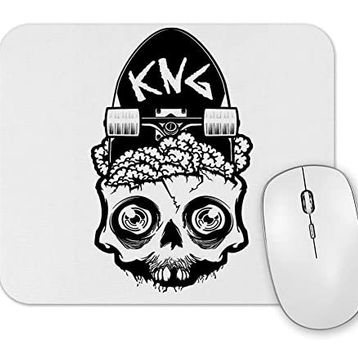 Baskı Dükkanı Skateboard Kuru Kafa Mouse Pad