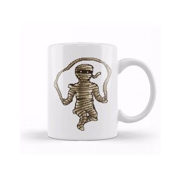 Baskı Dükkanı Skipping Mummy Pixel Art Kupa