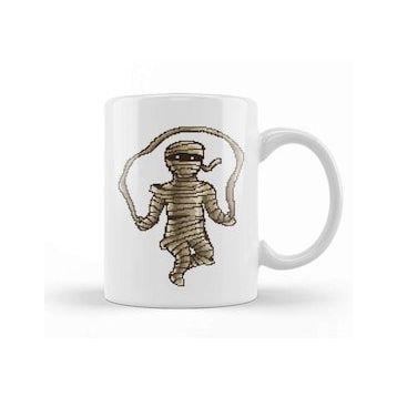 Baskı Dükkanı Skipping Mummy Pixel Art Kupa