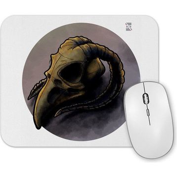 Baskı Dükkanı Skull Bird Branca Mouse Pad