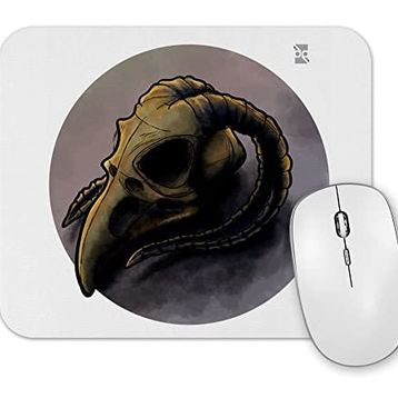 Baskı Dükkanı Skull Bird Branca Mouse Pad