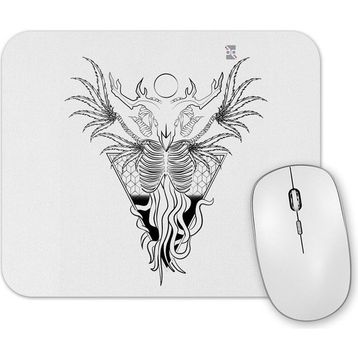 Baskı Dükkanı Skull Devil Branca Mouse Pad