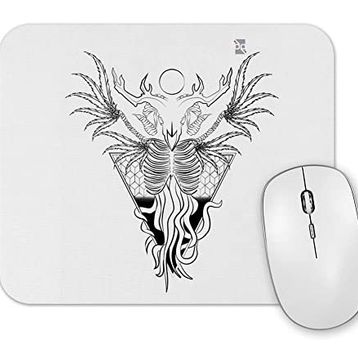Baskı Dükkanı Skull Devil Branca Mouse Pad
