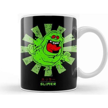 Baskı Dükkanı Slimer Retro Japanese Ghostbusters Kupa