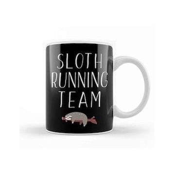 Baskı Dükkanı Sloth Running Team Lazy Sleepy Sloth Sleeping Kupa
