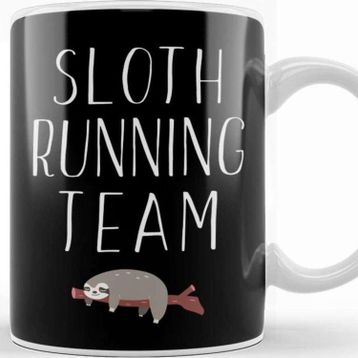 Baskı Dükkanı Sloth Running Team Lazy Sleepy Sloth Sleeping Kupa