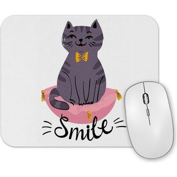 Baskı Dükkanı Smile Cat Kedi Mouse Pad