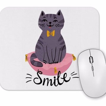 Baskı Dükkanı Smile Cat Kedi Mouse Pad