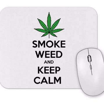 Baskı Dükkanı Smoke Weed And Keep Calm Connect Mouse Pad