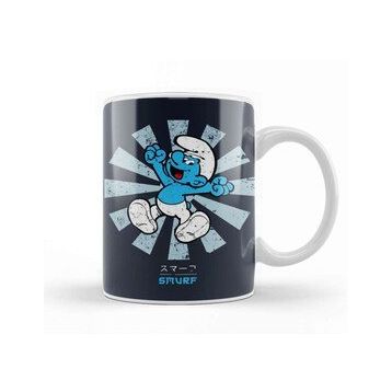 Baskı Dükkanı Smurf Retro Japanese Kupa