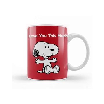 Baskı Dükkanı Snoopy Peanuts I Love You 01 Kupa