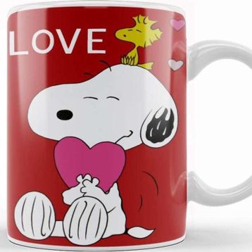 Baskı Dükkanı Snoopy Peanuts I Love You Kupa