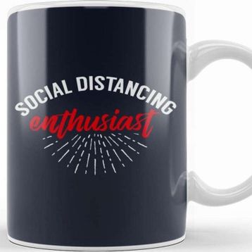 Baskı Dükkanı Social Distancing Enthusiast Kupa