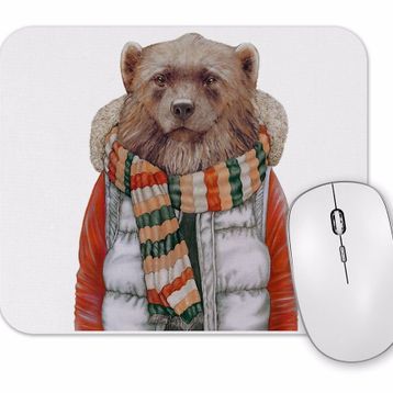 Baskı Dükkanı Soğuk Ayı Mouse Pad