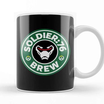 Baskı Dükkanı Soldier 76 Coffee Overwatch Kupa