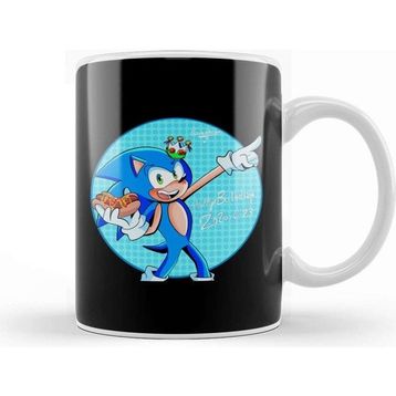 Baskı Dükkanı Sonic Happy Birthday Kupa
