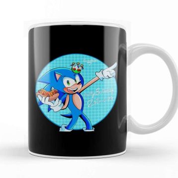 Baskı Dükkanı Sonic Happy Birthday Kupa