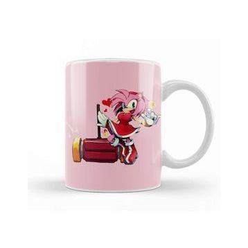 Baskı Dükkanı Sonic The Hegdehog Amy 01 Kupa