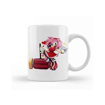 Baskı Dükkanı Sonic The Hegdehog Amy 01 Kupa