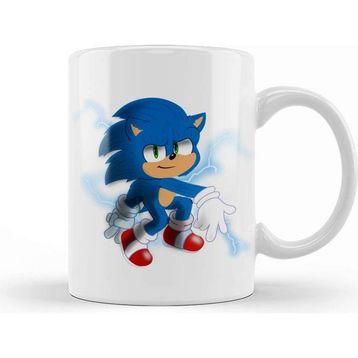 Baskı Dükkanı Sonic The Hegdehog Blue Blur Kupa